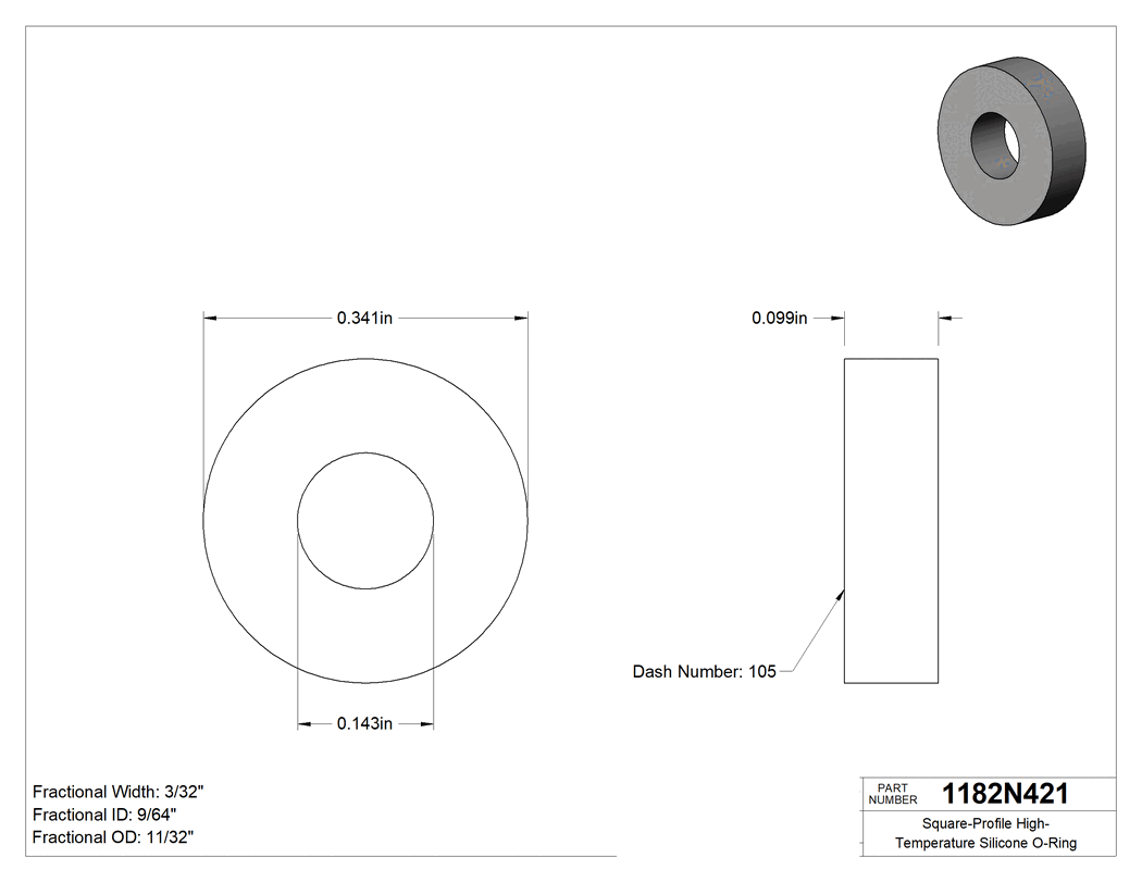 Technical drawing - 1182N421